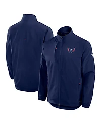 Fanatics Men's Navy Washington Capitals Authentic Pro Rink Full-Zip Coaches Jacket