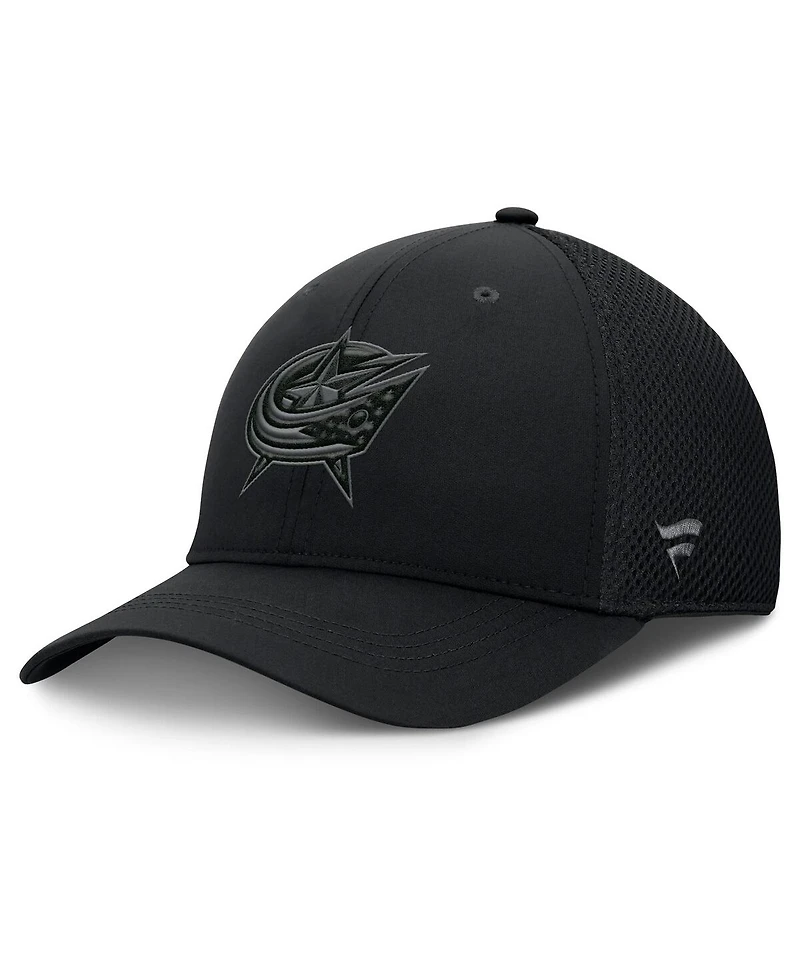 Fanatics Men's Black Columbus Blue Jackets Authentic Pro Road Flex Hat