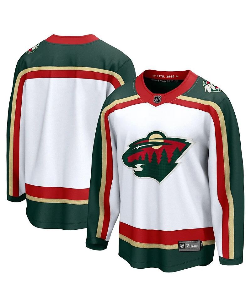 Fanatics Men's White Minnesota Wild 25th Anniversary Breakaway Jersey