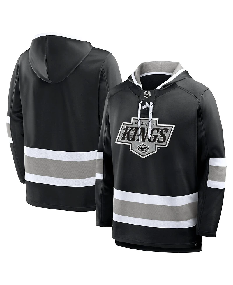 Fanatics Men's Black Los Angeles Kings Prime Time Fleece Hoodie