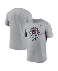 Nike Men's Gray Auburn Tigers Basketball Icon Legend T-Shirt
