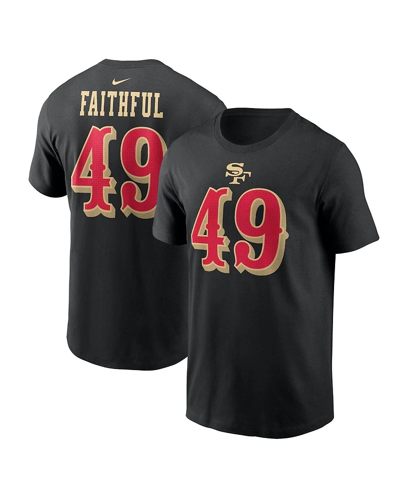 Nike Men's The Faithful Black San Francisco 49ers 2025 Rivalries Collection Name Number T-Shirt