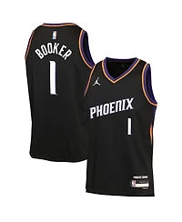Jordan Big Boys and Girls Devin Booker Black Phoenix Suns Swingman Jersey