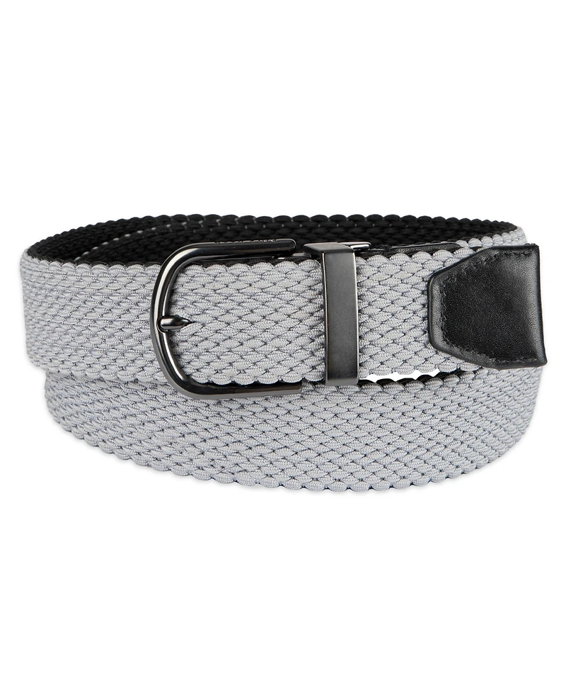 Cole Haan Men's Two-in-One Reversible Braided Stretch Belt