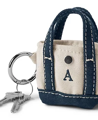 Lands' End Pre-Monogrammed Letter A Micro Canvas Tote