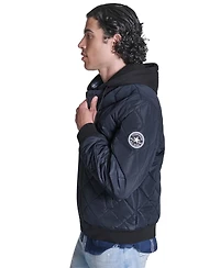 Converse Men's Diamond Quilted Baseball Bomber Jacket