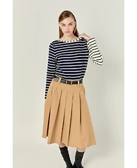 English Factory Women's Multi Stripe T-Shirt