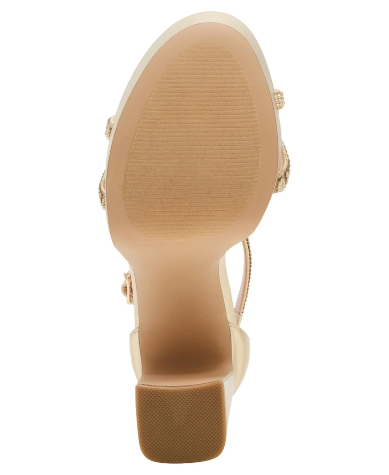 Madden Girl Women's Cady-r Strappy Platform Round-Toe Dress Sandals