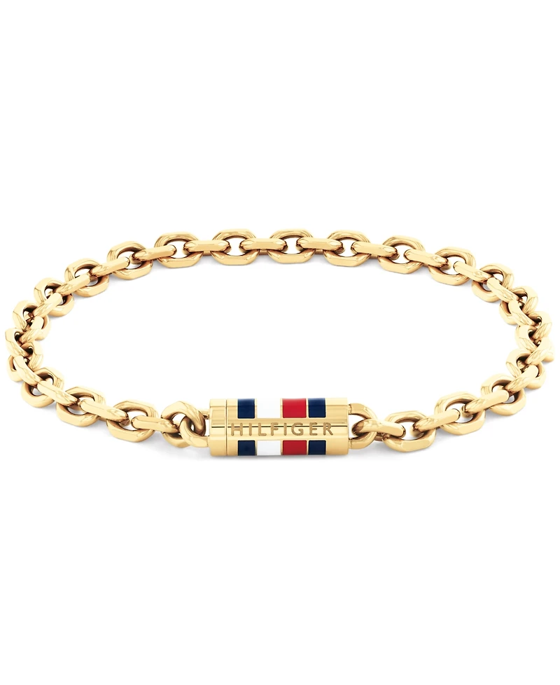 Tommy Hilfiger Men's Gold-Plated Stainless Steel Bracelet