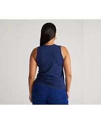 Universal Standard Womens Plus Cai High Neck Tank