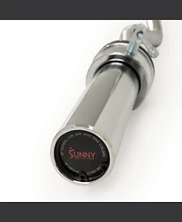 Sunny Health & Fitness 47” Olympic Ez Curl Bar