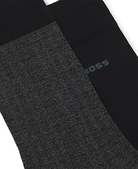 Hugo Boss Men's Mini Pattern Socks, 2-Pack