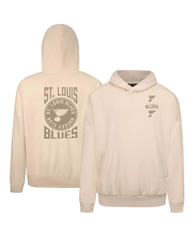 Levelwear Men's Cream St. Louis Blues Contact Stamp Pullover Hoodie