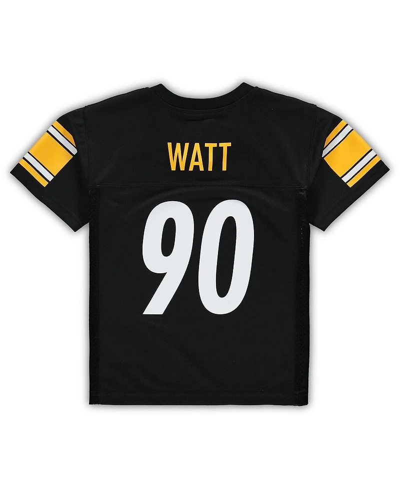 Outerstuff Preschool T.j. Watt Black Pittsburgh Steelers Replica Player Jersey