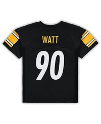 Outerstuff Preschool T.j. Watt Black Pittsburgh Steelers Replica Player Jersey