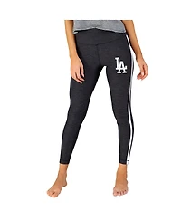 Concepts Sport Women's Charcoal/White Los Angeles Dodgers Centerline Knit Leggings