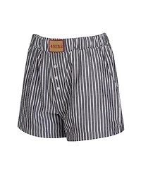 Concepts Sport Women's 2-Pack Charcoal San Francisco 49ers Stripes and Solids Boxer Shorts Set