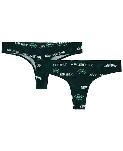 Concepts Sport Women's Green New York Jets Mosaic All Over Print Thong