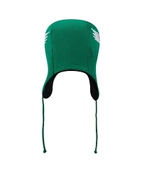 New Era Men's Kelly Green Philadelphia Eagles Helmet Head Trapper Knit Hat