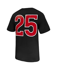 Nike Men's 25 Black Rutgers Scarlet Knights Untouchable Replica Game Jersey