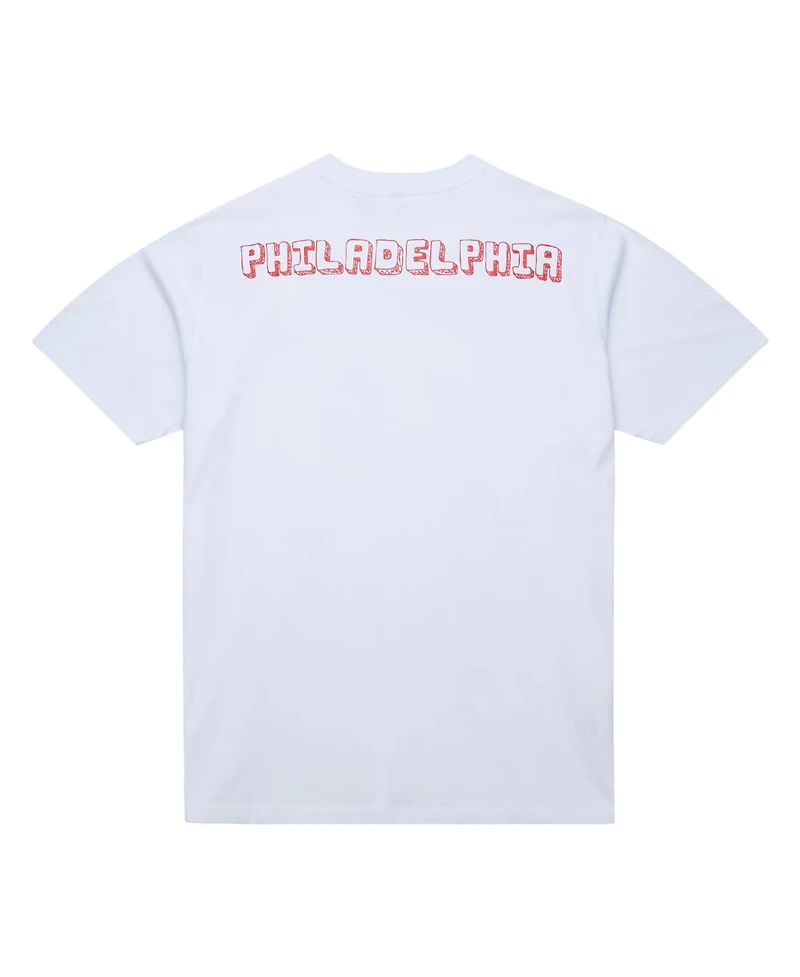 Mitchell & Ness Women's White Philadelphia Phillies Striker Premium Graphic T-Shirt