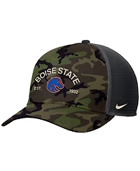 Nike Men's Camo Boise State Broncos 2025 Military Appreciation Rise Adjustable Trucker Hat