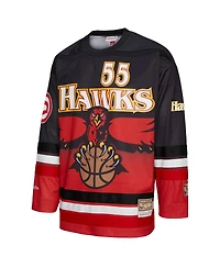 Mitchell & Ness Men's and Women's Dikembe Mutombo Red Atlanta Hawks Maxxed Out Fashion Hockey Jersey
