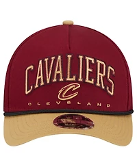 New Era Men's Wine Cleveland Cavaliers Bold Arch Coolera 9FORTY A-Frame M-Crown Adjustable Hat