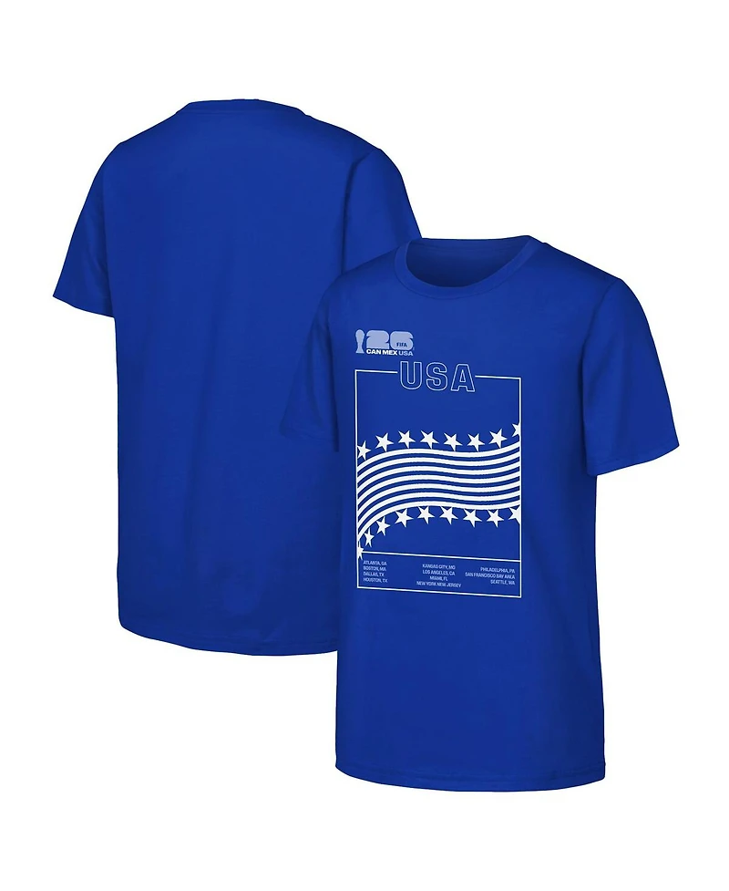 Outerstuff Big Boys and Girls Blue Fifa World Cup 2026 Host Graphic T-Shirt