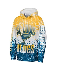 Outerstuff Big Boys and Girls Gold St. Louis Blues Frozen Frenzy Hoodie