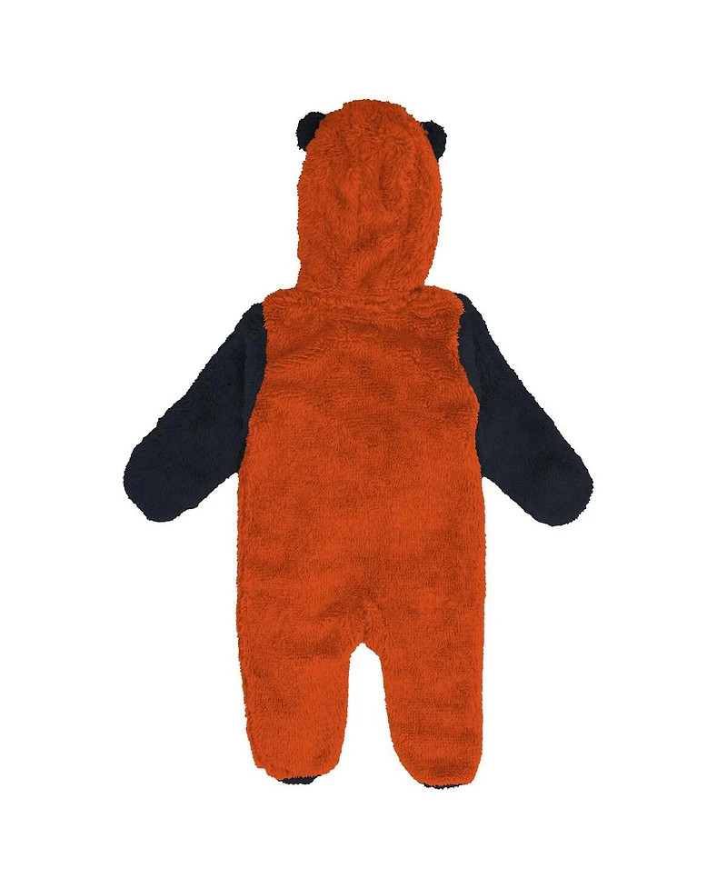 Outerstuff Newborn Orange Philadelphia Flyers Stay Napping Fleece Bunting Full-Zip Hooded Sleeper