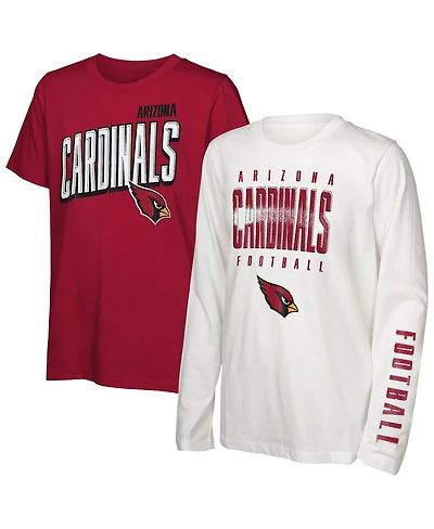 Outerstuff Big Boys and Girls Arizona Cardinals The Mix Combo T-Shirt Set