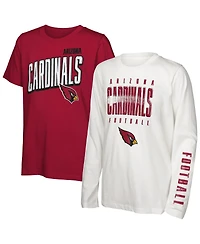 Outerstuff Big Boys and Girls Arizona Cardinals The Mix Combo T-Shirt Set