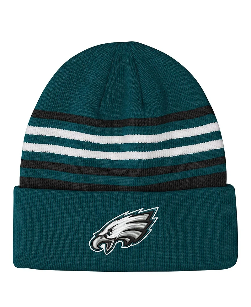 Outerstuff Big Boys and Girls Midnight Green Philadelphia Eagles Essentials Cuffed Knit Hat