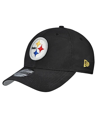 New Era Men's Black Pittsburgh Steelers Tonal Camo 39THIRTY Stretch Fit Hat