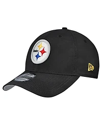 New Era Men's Black Pittsburgh Steelers Tonal Camo 39THIRTY Stretch Fit Hat