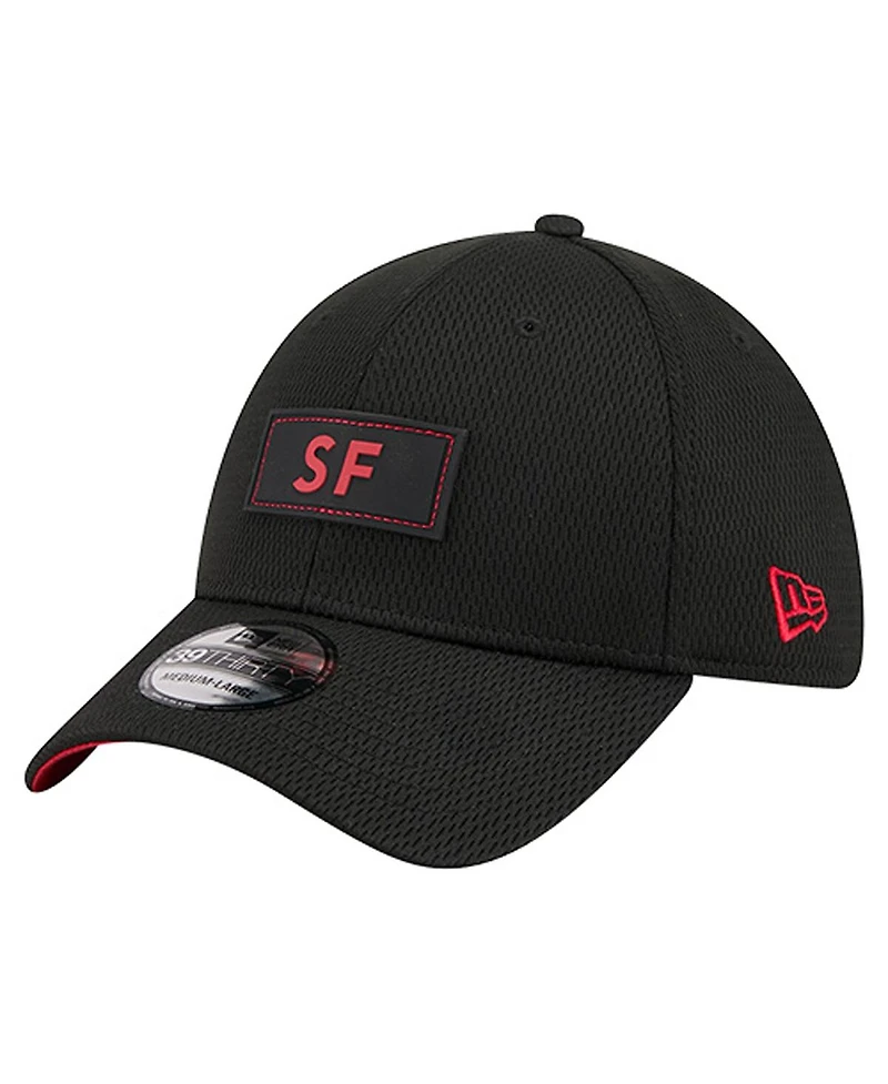 New Era Men's Black San Francisco 49ers Scoreboard 39THIRTY Flex Hat