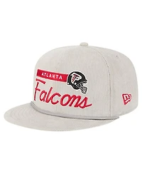 New Era Men's Gray Atlanta Falcons Cord Rope Corduroy 9FIFTY Snapback Hat