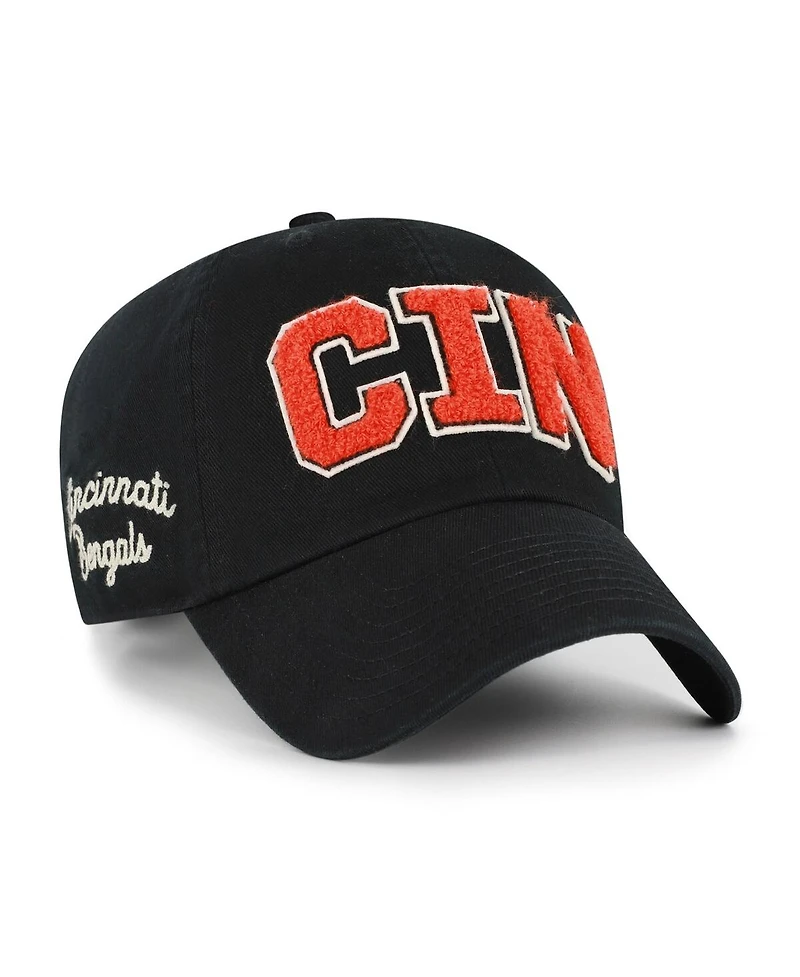 '47 Brand Women's Black Cincinnati Bengals Zoey Clean Up Adjustable Hat