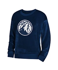 Outerstuff Big Boys and Girls Navy Minnesota Timberwolves Step Back Sweatshirt
