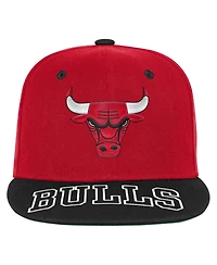 Outerstuff Big Boys and Girls Red/Black Chicago Bulls Two-Tone Snapback Hat