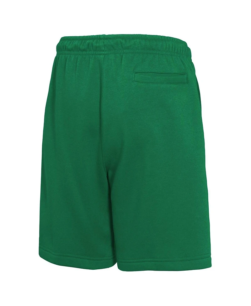 Nike Big Boys and Girls Kelly Green Boston Celtics Courtside Club Fleece Shorts