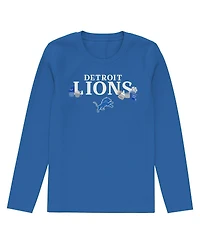 Outerstuff Toddler Blue Detroit Lions Chestnut Holiday Sleep Set
