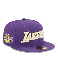 New Era Men's Purple Los Angeles Lakers Jersey Hook Statement Edition 59FIFTY Fitted Hat