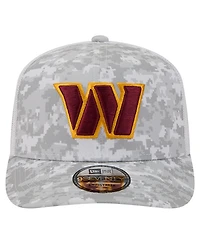 New Era Men's Gray Washington Commanders Salute to Service Fan Pack 9SEVENTY Trucker Adjustable Hat