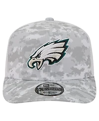 New Era Men's Gray Philadelphia Eagles Salute to Service Fan Pack 9SEVENTY Trucker Adjustable Hat