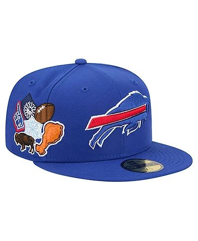 New Era Men's Royal Buffalo Bills Group Chat 59FIFTY Fitted Hat