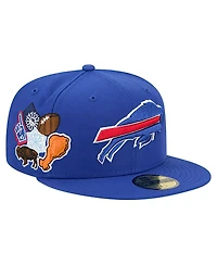 New Era Men's Royal Buffalo Bills Group Chat 59FIFTY Fitted Hat