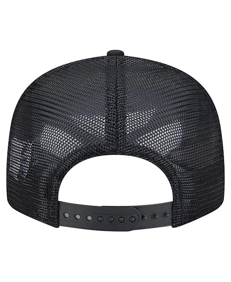 New Era Men's Black Cincinnati Bengals Ripstop Patch 9FIFTY Split Panel Snapback Hat