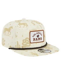 New Era Men's Cream Los Angeles Rams Desert Rose 19TWENTY Adjustable Hat